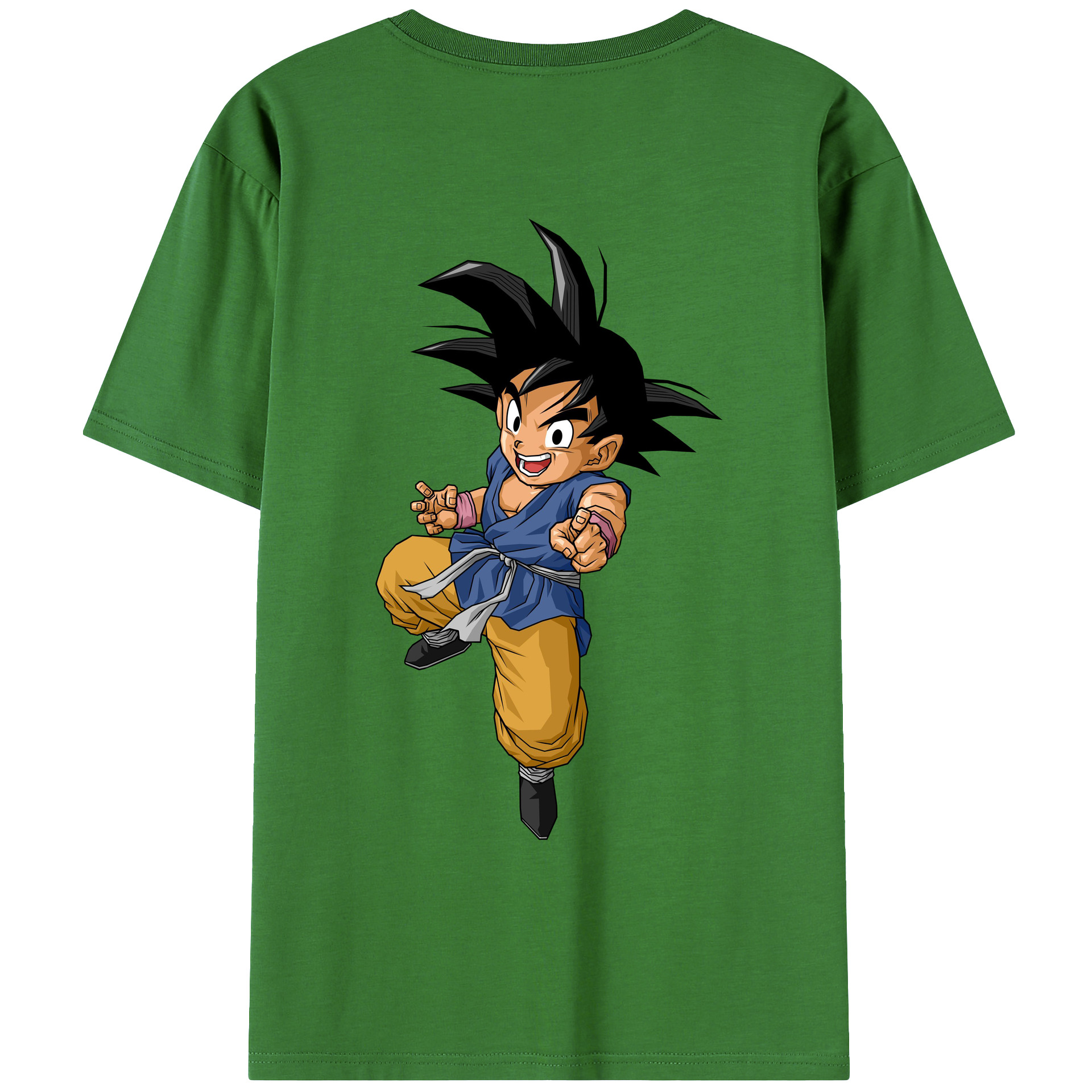 （画像用） ドラゴンボール 孫悟空（そん ごくう）Son Goku カカロット DRAGON BALL Kakarotto レディース半袖Tシャツ(バックプリント)